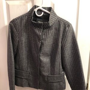 Coldwater Creek silver, gray & black blazer